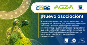 CORE x AGZA x Univision Partnership Announcement Graphic Espanol