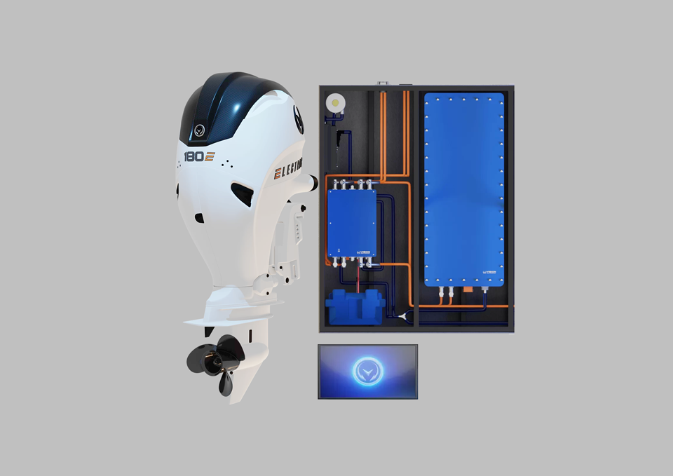 E-Motion 180E Outboard P Powerpack de 43 kWh